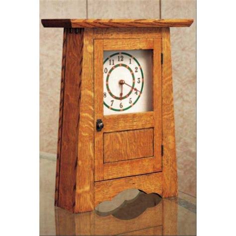 Craftsman Clock Downloadable Plan Craftsman Clocks Woodworking