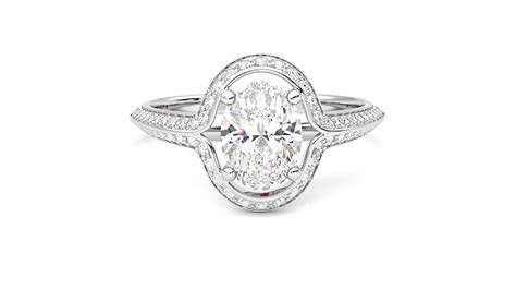 Allure Platinum Halo Style Engagement Ring Taylor And Hart