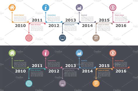 Timeline ~ Graphics ~ Creative Market