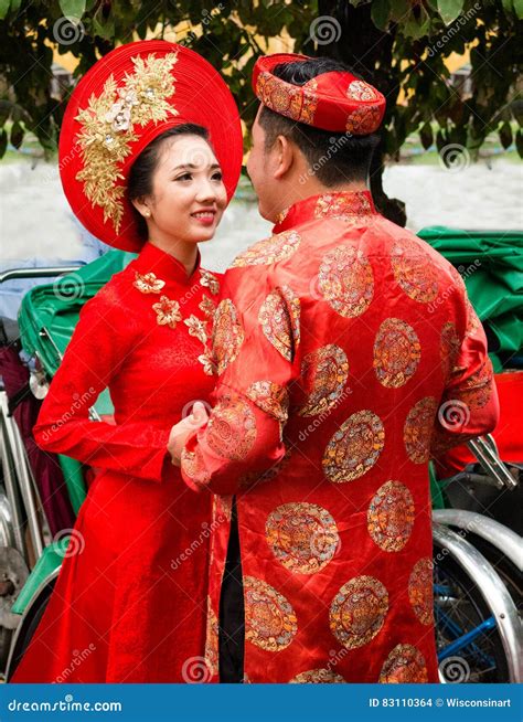 Traditional Dress Vietnam Vietnamese People Editorial Stock Image