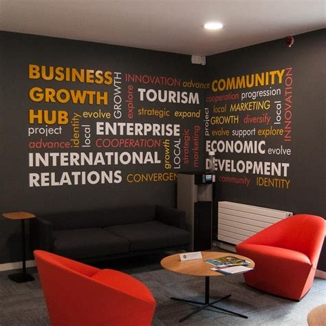 Office Wall Graphics For Branding Creative Office Wall Ideas Pd Signs