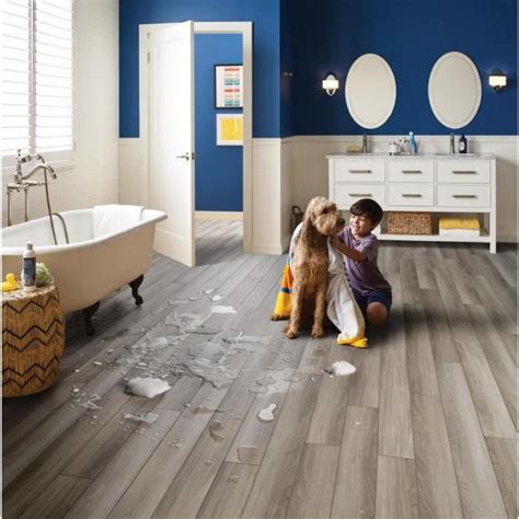 Vinyl flooring is an inexpensive one, it looks attractive and it has a soft core which makes it softer and warmer while walking on it, unlike parquet. How To Install Smartcore Ultra In Bathroom | NIVAFLOORS.COM
