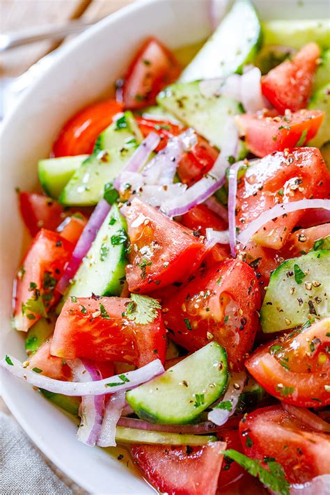 Tomato Cucumber Salad Recipe Healthy Salad Recipe Eatwell101