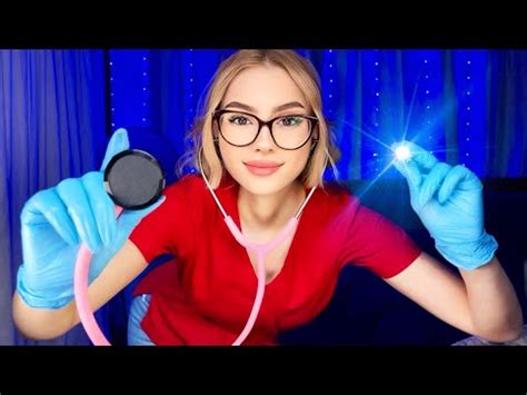 Asmr Detailed Nurse Exam In Bed Medical Exam Cranial Nerve Examination Eye Ear Personal Attention