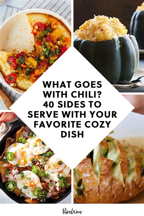 Even a simple dessert consisting of sliced fruits with cinnamon can taste good with chili. What Goes with Chili? 40 Sides to Serve with Your Favorite Cozy Dish in 2020 | Dishes, Side dish ...
