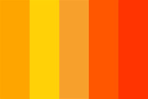 Different Orange Colors Color Palette