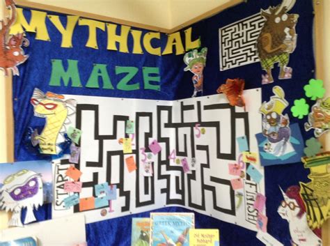 Mythical Maze Display A Bit Too Busy Summer Reading Challenge