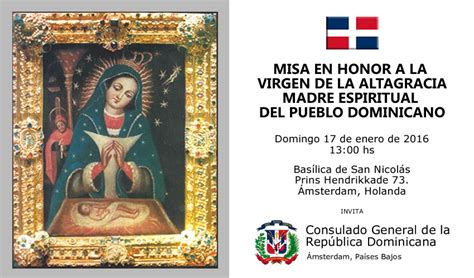 Misa En Honor A La Virgen De Altagracia Consulado General De La
