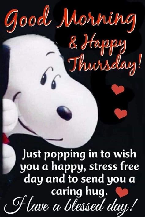 Snoopy Good Morning Happy Thursday Quote Pictures Photos And Images