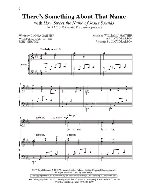 Theres Something About That Name Satb By Jw Pepper Sheet Music