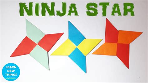 Origami Ninja Star Making With Paper Diy A4 Sheet Craft Youtube