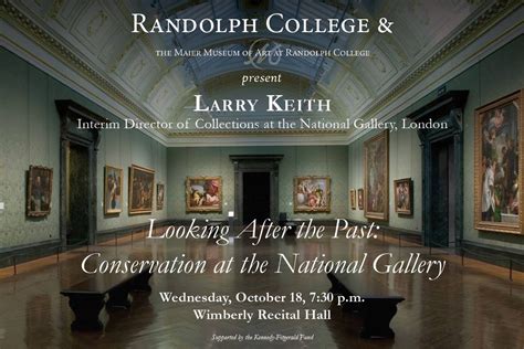 Randolph To Host Lecture By Head Of Conservation At National Gallery
