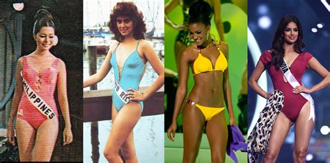 the evolution of swimsuits at miss universe missosology