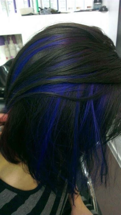 Blue hair is definitely on the wildest side of fashion hair. 20 Hottest New Highlights for Black Hair - PoPular Haircuts