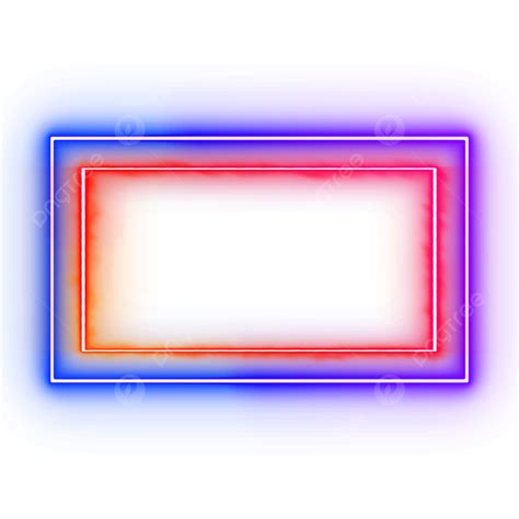 Modern Dual Color Neon Frame Neon Transparent Neon Neon With Blue