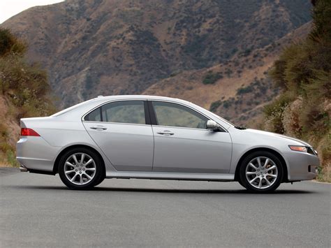Wallpaper Acura Tsx 2006 Silver Metallic Side View Style Cars