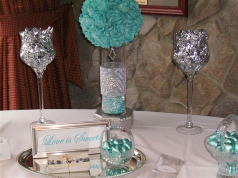 Baskets With Bling Parma Oh 44134 Tiffany Blue Centerpieces Tiffany Wedding Wedding