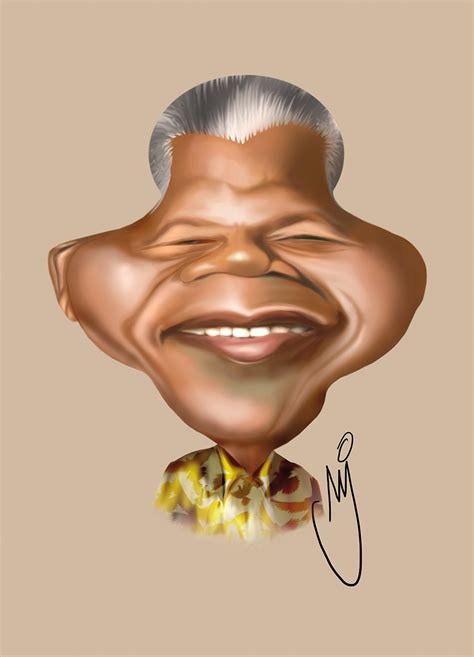 Nelson Mandela Na Caricatura Internacional Alameda Shop Spot