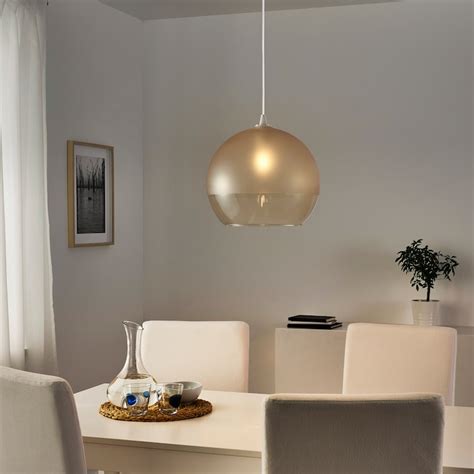 Jakobsbyn Pendant Lamp Shade Frosted Glasslight Brown 30 Cm Ikea