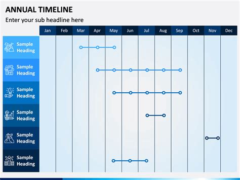 Annual Timeline Powerpoint Template