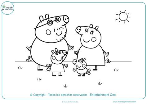 Dibujos de Peppa Pig para colorear 【Descarga gratis】