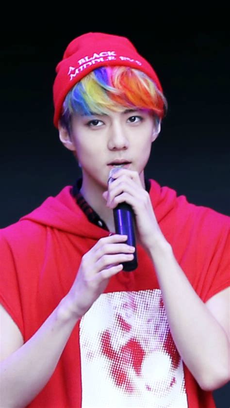Sehun With The Famous Rainbow Hair セフン Exoセフン