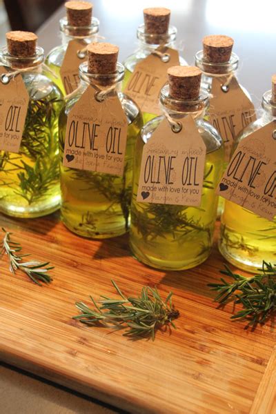 Infused Olive Oil Delicious Diy Wedding Guest Favors