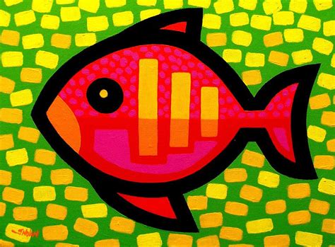 Big Fish Painting By John Nolan