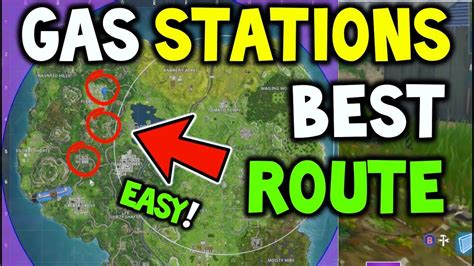 Fortnite Visit Different Gas Stations In A Single Match Best Route