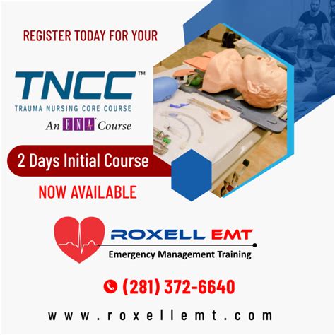 Tncc Initial Course Roxell Emergency Management Training