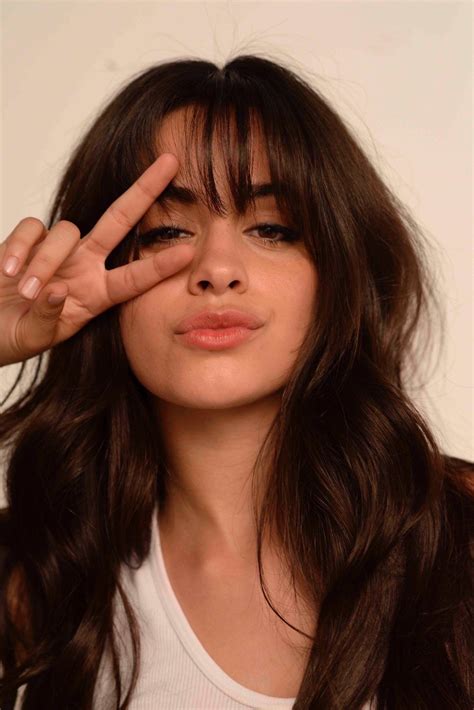 camila cabello for l oréal paris long hair styles hairstyles with bangs how to style bangs