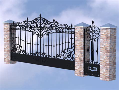 Wrought Iron Gate 3d Model 25 Max Free3d