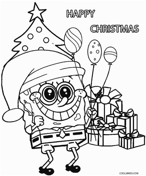 You can customize the font color and outline color next to where you type your text. Spongebob Christmas Presents Coloring Page - Coloring Sheets