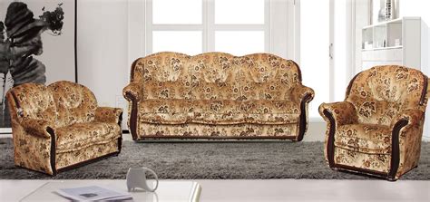 Plain, striped or patterned, chenille, cotton or corduroy, we have over 30 different fabric types to choose from at sofasofa. Leaf Pattern Fabric Traditional Living Room w/Sofa Bed