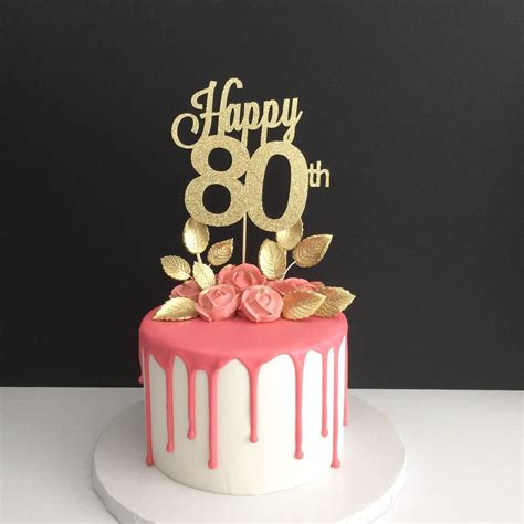 32+ Elegant Picture of 80Th Birthday Cake Ideas - davemelillo.com | 80