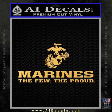 Marines Decal Sticker Wide A1 Decals