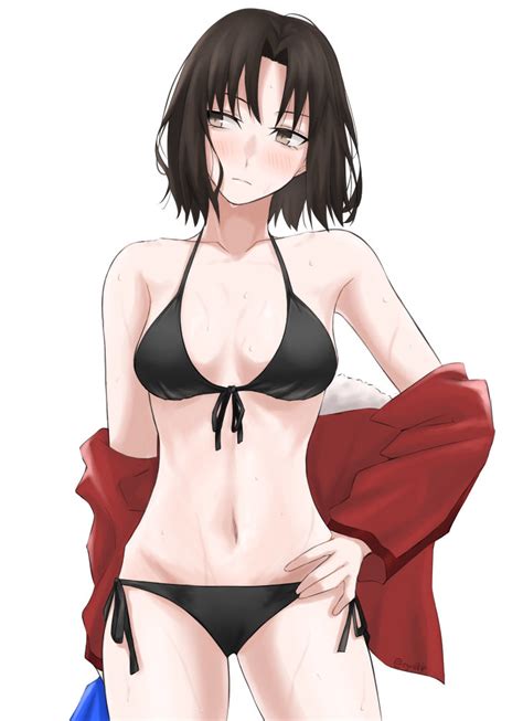 Rule 34 1girls Alternate Costume Bikini Black Bikini Blush Breasts