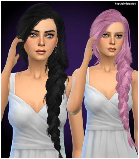 Simista Skysims 257 Hairstyle Retextured Sims 4 Hairs Sims 4 Sims