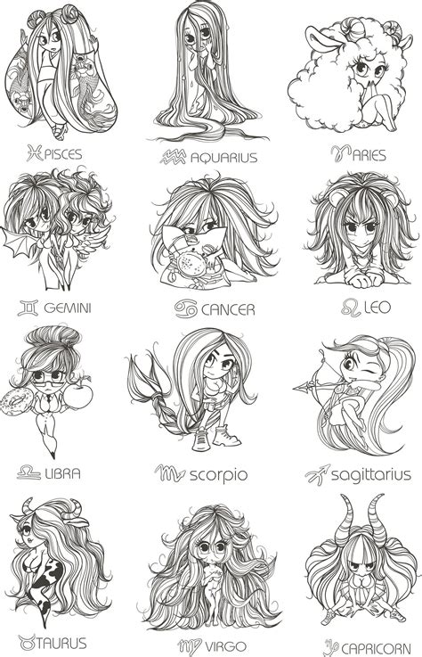 The Zodiac Signs And Their Meanings For Each Zodiac Sign As Well As