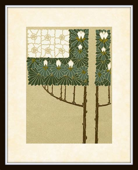 Art Nouveau Flowering Tree Series 2 Plate 5 By Bellemaisonart 1000