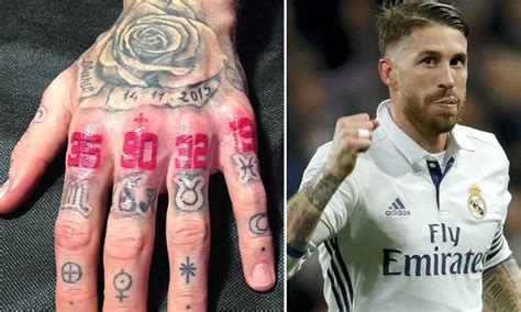 Sergio Ramos Shows Off Symbolic Numbers Inked On His Hand As Real