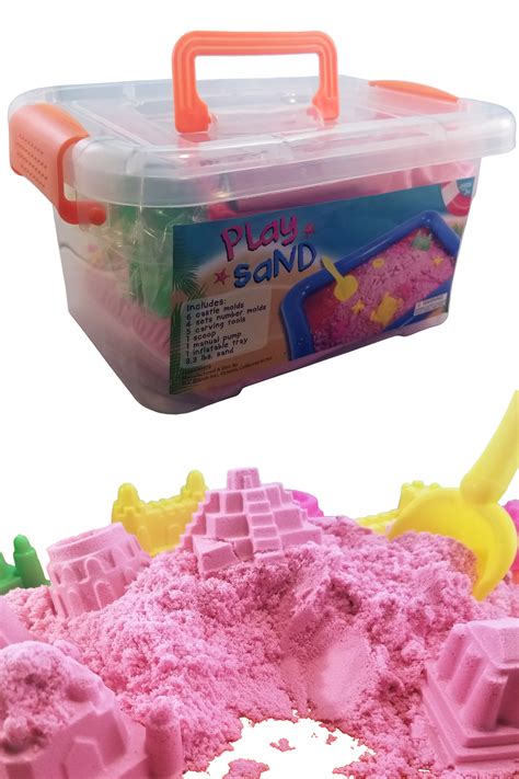 Magic Play Sand Set Complete 32 Piece Set With Inflatable Sandbox