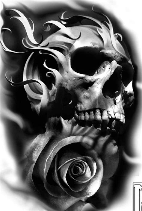 Evil Skull Tattoo Skull Rose Tattoos Skull Tattoo Design Tattoo