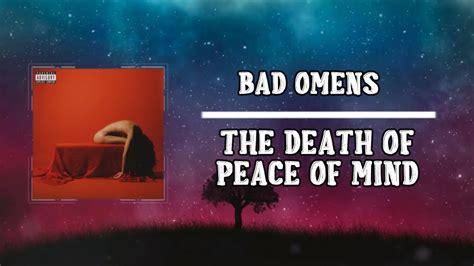 Bad Omens The Death Of Peace Of Mind Lyrics Youtube