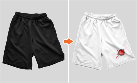 photoshop mens shorts mockup templates pack