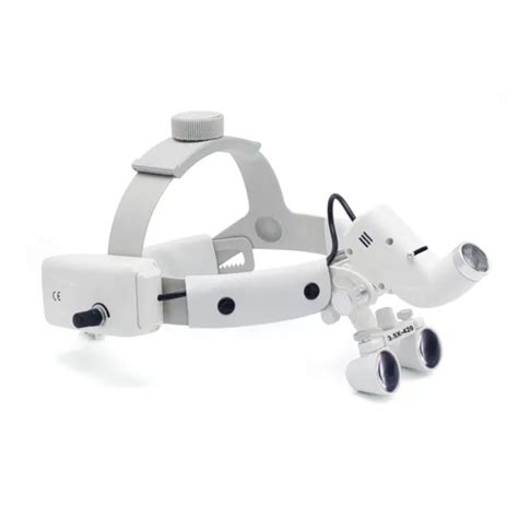 LUPA DENTAL PORTÁTIL binocular quirúrgica médica lupas lámpara de cabeza LED EUR 161 60