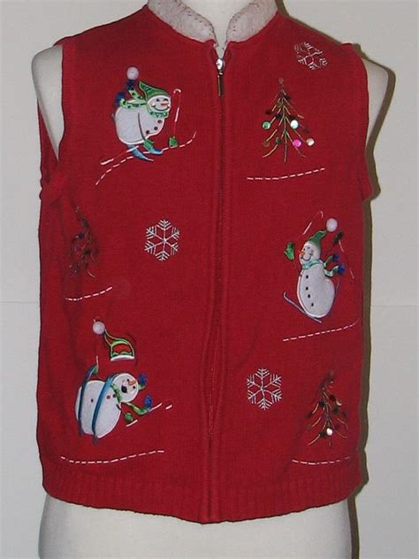tired and ugly discount flawed ugly christmas sweater vest classic elements unisex discount