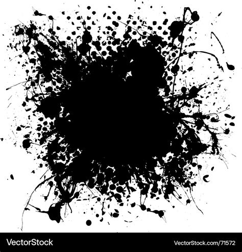 Gothic Grunge Ink Splat Halftone Royalty Free Vector Image