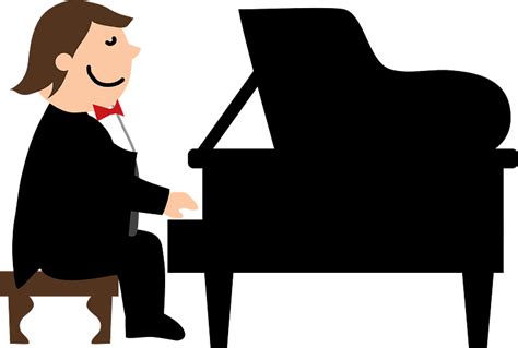 Clipart Piano Player