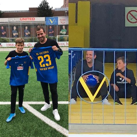 Während seiner kindheit lebte er mit seiner familie in einem wohnwagen. Vater und Sohn van der Vaart zu Besuch im Stadion Hoheluft ...